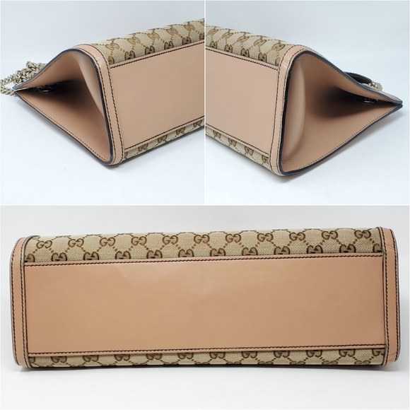 💯 Auth Gucci Chain Emily Canvas Shoulder Bag - Picture 6 of 8